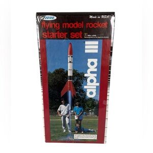 Estes Flying Model Rocket Set Alpha 3 Skill level 1 # 1406 New Sealed Vintage